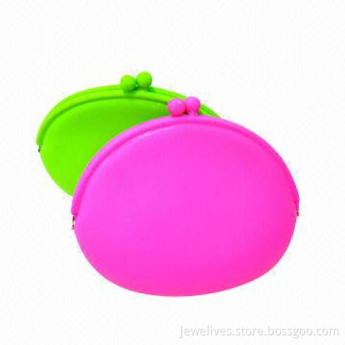 Silicone Coin Purse in Semi Round Shape
